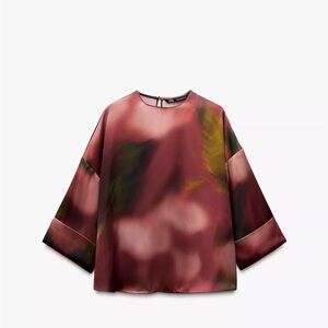 New Zara Satin Blouse.              Size: XL
